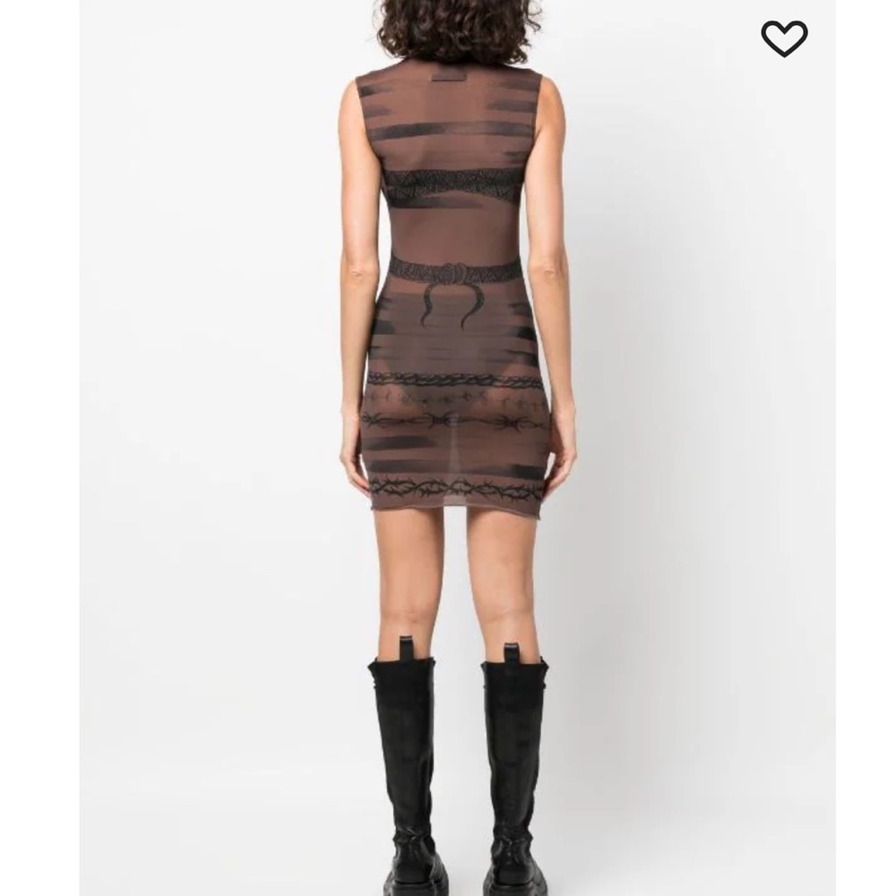 jean paul gaultier x KNWLS graphic print sleeveless mini dress - Picture 7 of 9